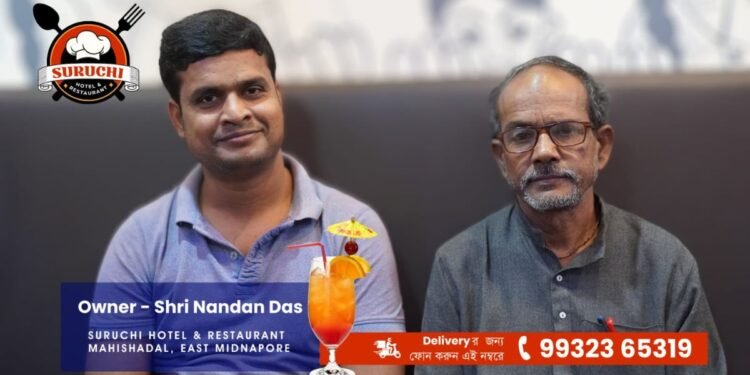 Nandan Das Elevates Dining Experience at Suruchi Hotel and Restaurant, Mahishadal, with a New AC Restaurant and Diverse Menu!