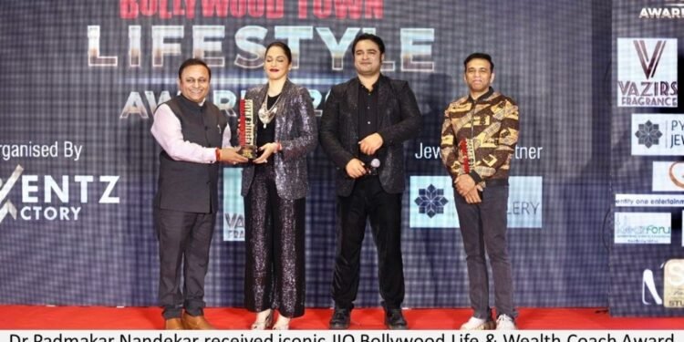 Dr Padmakar Nandekar received iconic JIO Bollywood Life & Wealth Coach Award 2024