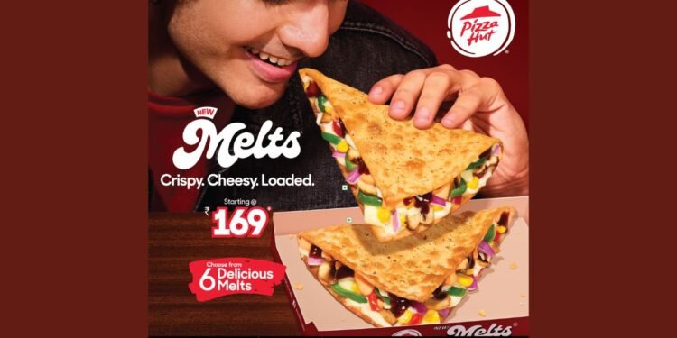 New Pizza Hut Melts – global bestseller arrives in India