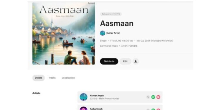 Sarvinarck Music Launches Revolutionary Dashboard for Artists and Labels, Achieving Milestone in Music Industry Support