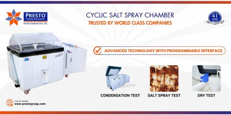 Presto Unveils Revolutionary Corrosion Testing Solutions: Korrox 4 and Cyclic Salt Spray Chamber for Advanced Metal and Auto Part Analysis
