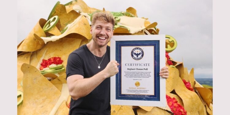 WTO Certifies “Highest Cheese Pull World Record” Doritos UK soars to new heights