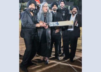 S. Gurinder Singh Bawa, Chairman G. N. Khalsa College and Chairman GNIMS kickstart the highly anticipated cricket tournament, Khalsa Supreme League (KSL)
