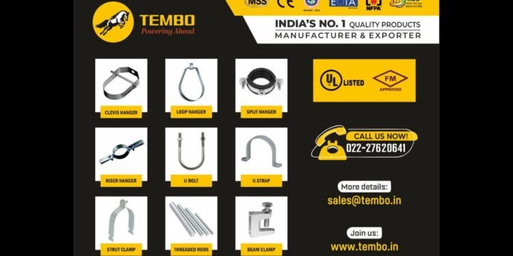 Tembo Global Industries Ltd Attains Prestigious UL & FM Certification for Fire and Safety Regulations in Pipe Hangers and Support Systems