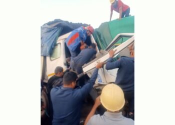 AM/NS India’s fire team rescues dumper truck driver from mangled cabin after accident