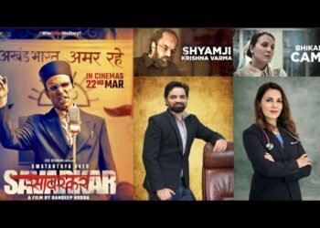 Renowned actor Randeep Hooda introduced Jay Patel as Shamji Krishna Varma and Dr. Anjali Hooda as Bhikaji Cama in the eagerly awaited film “Swatantrya Veer Savarkar”