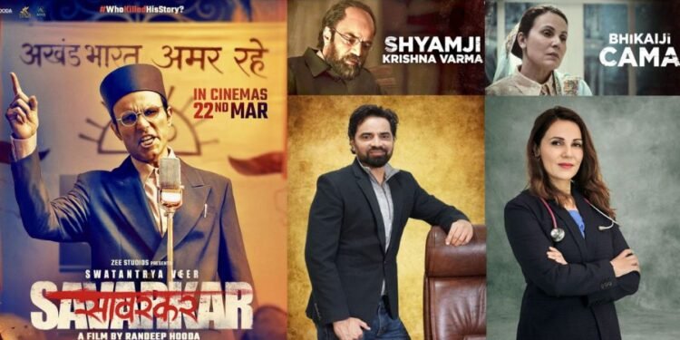 Renowned actor Randeep Hooda introduced Jay Patel as Shamji Krishna Varma and Dr. Anjali Hooda as Bhikaji Cama in the eagerly awaited film “Swatantrya Veer Savarkar”