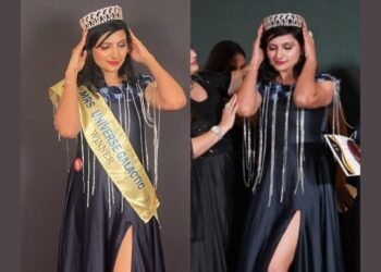 Dr. Sushma T J, won the title of Mrs. Universe Galactic-2024 in the Miss and Mrs. Universe Galactic 2024 at Mumbai