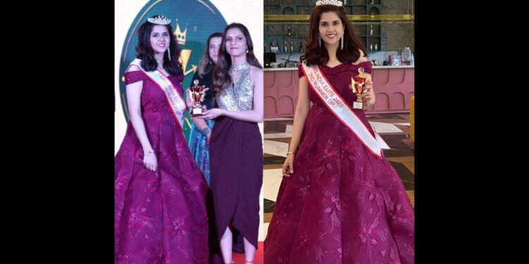 Meghna Wani won 2nd Runner up in Mrs. India 2023 Elite Beauty Pageant