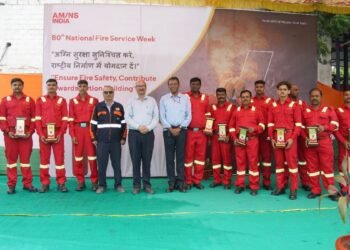 AM/NS India organises several events, competitions to commemorate National Fire Service Day