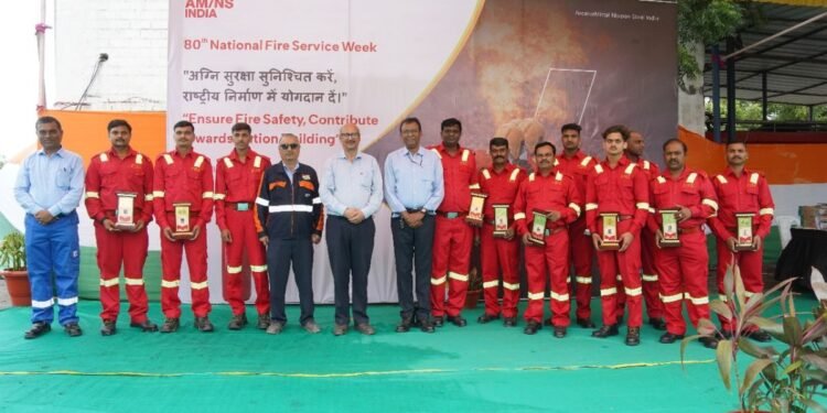 AM/NS India organises several events, competitions to commemorate National Fire Service Day