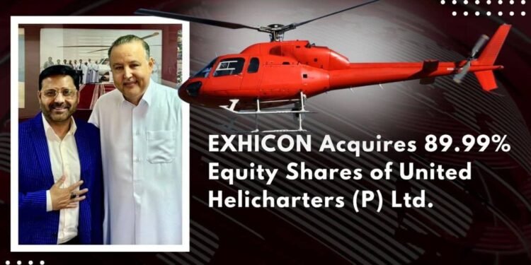 Exhicon Acquires 89.99 Percent of United Helicharters