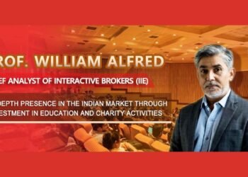 Prof. William Alfred, Chief Analyst of Interactive Brokers (IIE) In-depth Presence in the Indian Market through Investment in Education and Charity activities