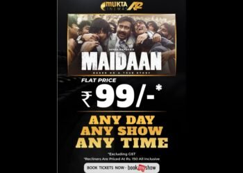Mukta A2 Cinemas celebrates the spirit of India with ‘exclusive pricing’ for “Maidaan”