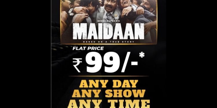 Mukta A2 Cinemas celebrates the spirit of India with ‘exclusive pricing’ for “Maidaan”