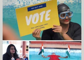 Trailblazer in Jala Yoga, Dr. Savitha Rani.M, Performed In a Special Session to Raise Awareness for Voting During General Elections