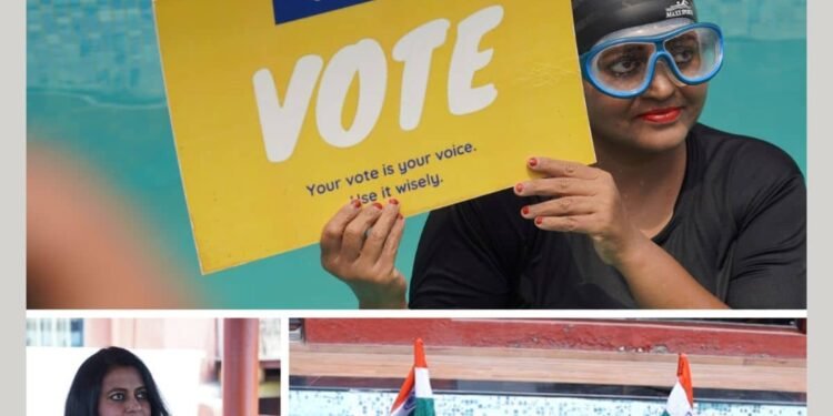 Trailblazer in Jala Yoga, Dr. Savitha Rani.M, Performed In a Special Session to Raise Awareness for Voting During General Elections