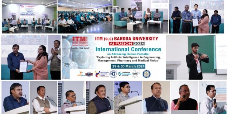 AI Fusion 2024 ITM SLS Baroda University Leads the Historical International Conference with ISRO (SAC) and DRDO Pune