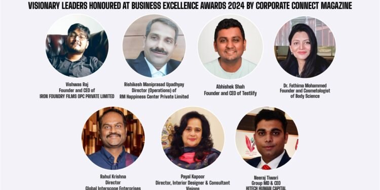 Visionary Leaders felicitated at Business Excellence Awards 2024