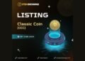 Ctex exchange is scheduled to list CLASSIC coin and will open spot trading for the CCC/CTEX trading pair on June 8, 2024