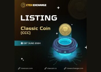 Ctex exchange is scheduled to list CLASSIC coin and will open spot trading for the CCC/CTEX trading pair on June 8, 2024