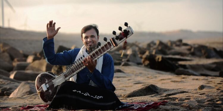Bhagirath Bhatt, a sitar sadhak and a music composer living in Surat, has been honoured with the Maharashtra Gaurav Puraskar Award