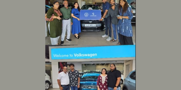 Group Landmark’s Automark Celebrates Akshaya Tritiya with Unprecedented Volkswagen Car Deliveries