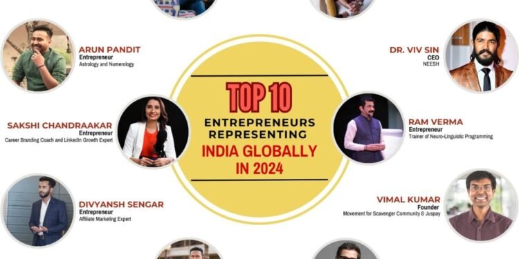 Top 10 Indian Entrepreneurs Representing India Globally with Their Unique Brands and Services in 2024