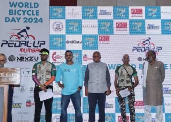 Cycle rally organized by Mumbai’s first cycle mayor Firoza Dadan