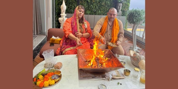 Global Business Icon Shri Nitin Tiwari Celebrates Anniversary with Shrimati Reena Tiwari in Mumbai