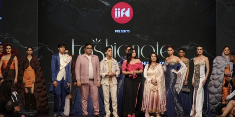 In Surat, Over 150 Students of IIFD Showcase Captivating Garments Designed at Fashionet-2024