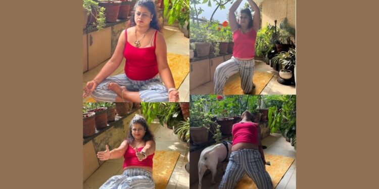 Deepa Manna from Bangalore wished everyone a Happy International Yoga Day 2024