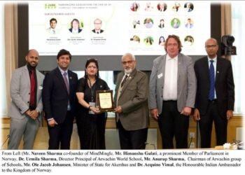 Arwachin Schools: Honoured at Indo-Norway International Education Summit and Awards