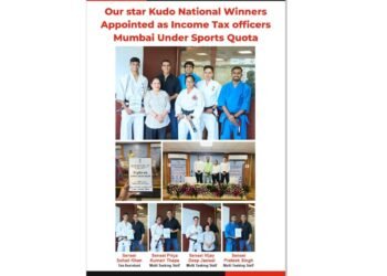 Four Kudo India National Winners and World Cup Athletes Appointed as Income Tax Officers in Mumbai