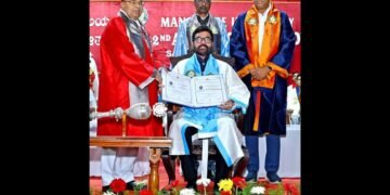 Mangalore University confers Honorary Doctorate on MRG Group Founder Chairman K Prakash Shetty