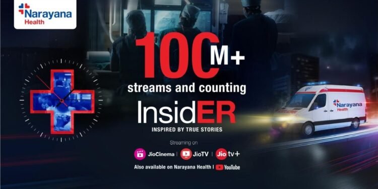 Narayana Health’s Ground breaking Docu-Series “InsidER” Surpasses 100 Million Streams