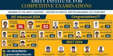 Amity Institute for Competitive Examinations (AICE) Achieved Remarkable Success in JEE Advanced 2024 and NEET 2024
