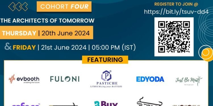 Startup Incubator The StepUp Ventures (TSUV) Announces Cohort 4 Demo Day on 20-21 June, 2024