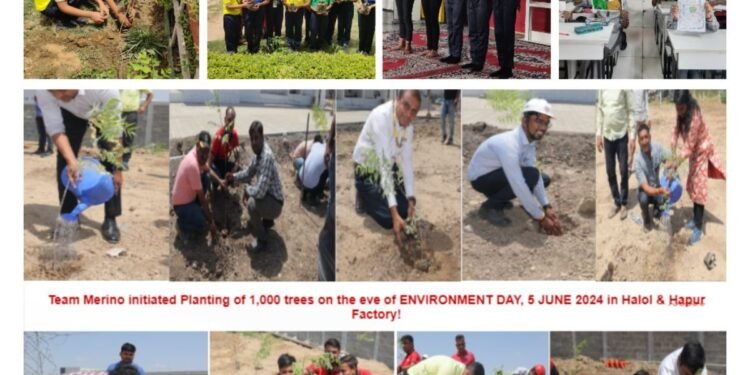 Merino’s Environmental Ode on World Environment Day Extends with Plantation Drives in Hapur And Halol
