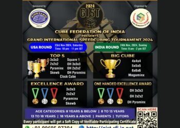 Join the Excitement: Grand International SpeedCubing Tournament 2024 bought to you by Cube Federation of India and Mindgamez to Brings Together Top Speed Cubers from India and Across the Globe