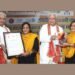 Author Dr Vaidehi Taman Receives Bharat Vibhuti Samman from Kerala Governor Arif Mohammad Khan