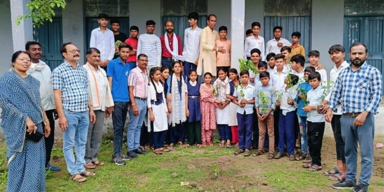 BRRO Education Association Leads Tree-Planting Initiative in Chakaldi with School Children and Teachers