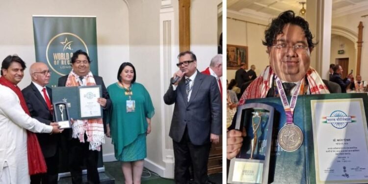 Dr. Basant Goel Receives Bharat Kirtimaan Alankaran at the International Excellence Awards Ceremony in London