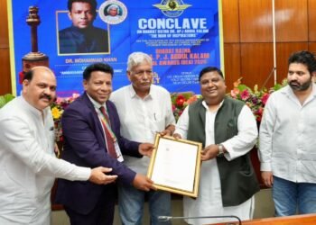 Dr. Mohammed Khan honoured with BHARAT MAHAN at the Prestigious Dr. APJ Abdul Kalam Award 2024
