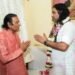 Renowned Philanthropist Dinesh Shahra and Spiritual Leader Shri Devkinandan Thakur Discuss initiatives for Social Welfare at Parmarth