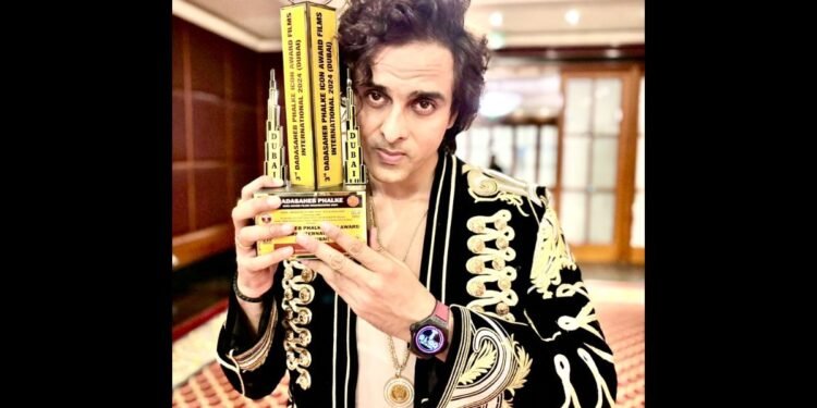 Actor Kabbir Honored with Dadasaheb Phalke Award for Most Influential Stylist Man of the Year 2024 in Dubai.