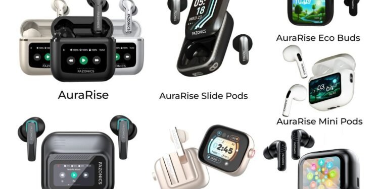 FAZONICS® Becomes First Indian Brand to Launch True Wireless Earbuds with SmartDisplay Touchscreen