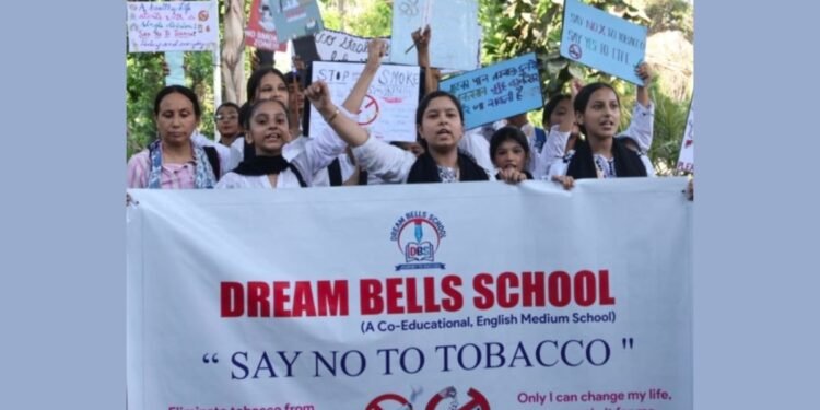 Students of Dream Bells School Lead Inspiring Campaign Against Tobacco