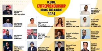 The “Global Entrepreneurship Honor and Award 2024” by the Corporate Connect