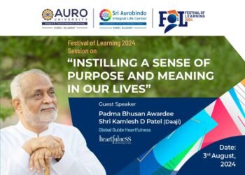 AURO University Welcomes Padma Bhushan Awardee Shri Kamlesh Patel “Daaji” for Festival of Learning 2024